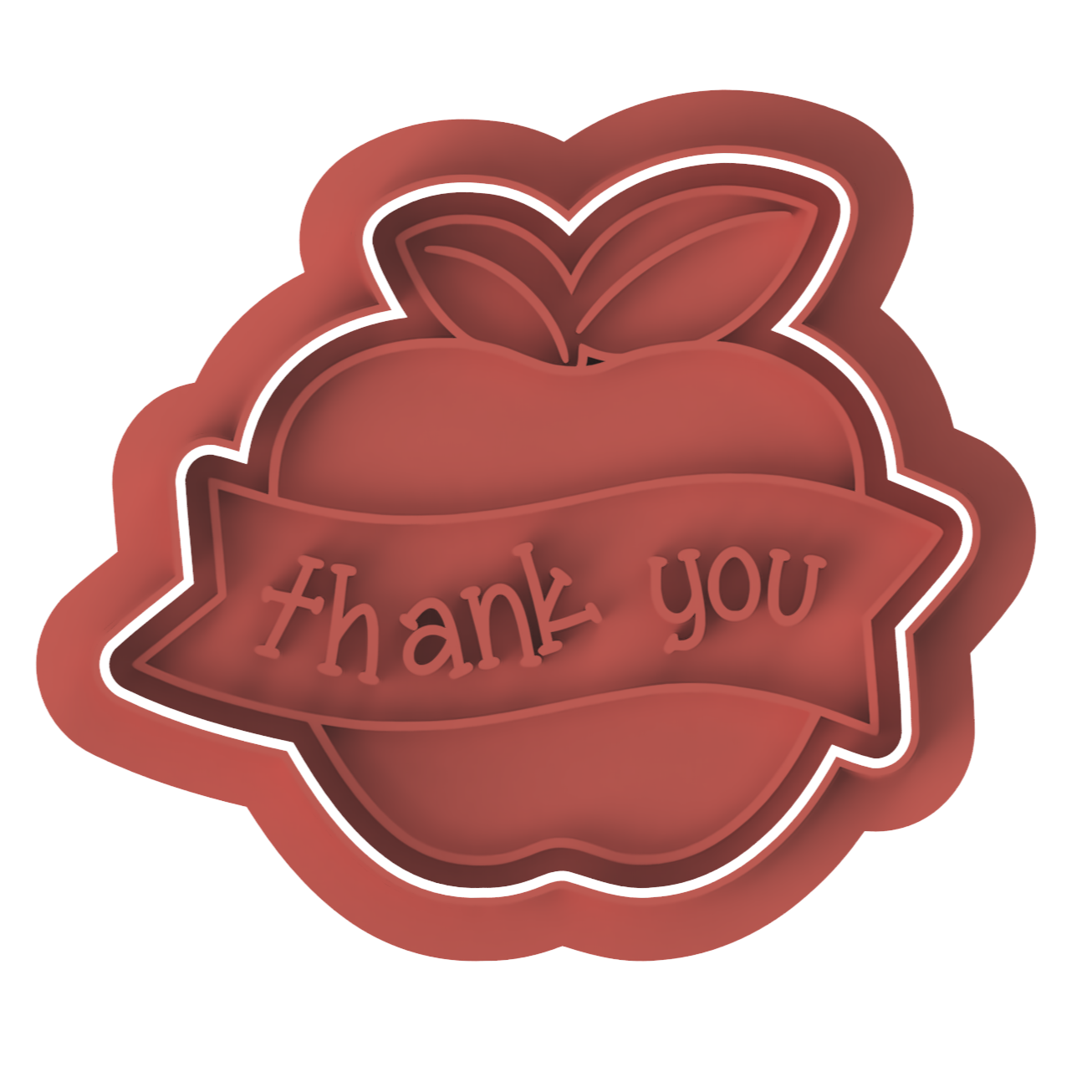 Thank You Apple cutter and stamp