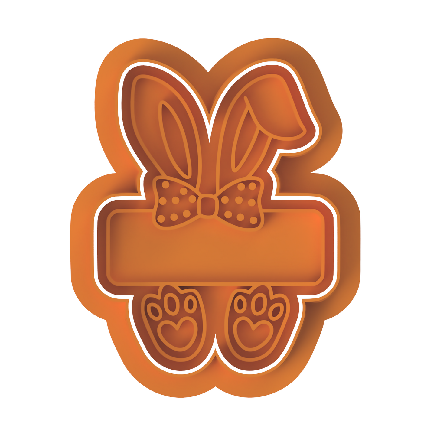 Bunny with Bow Namboard Cutter and Stamp