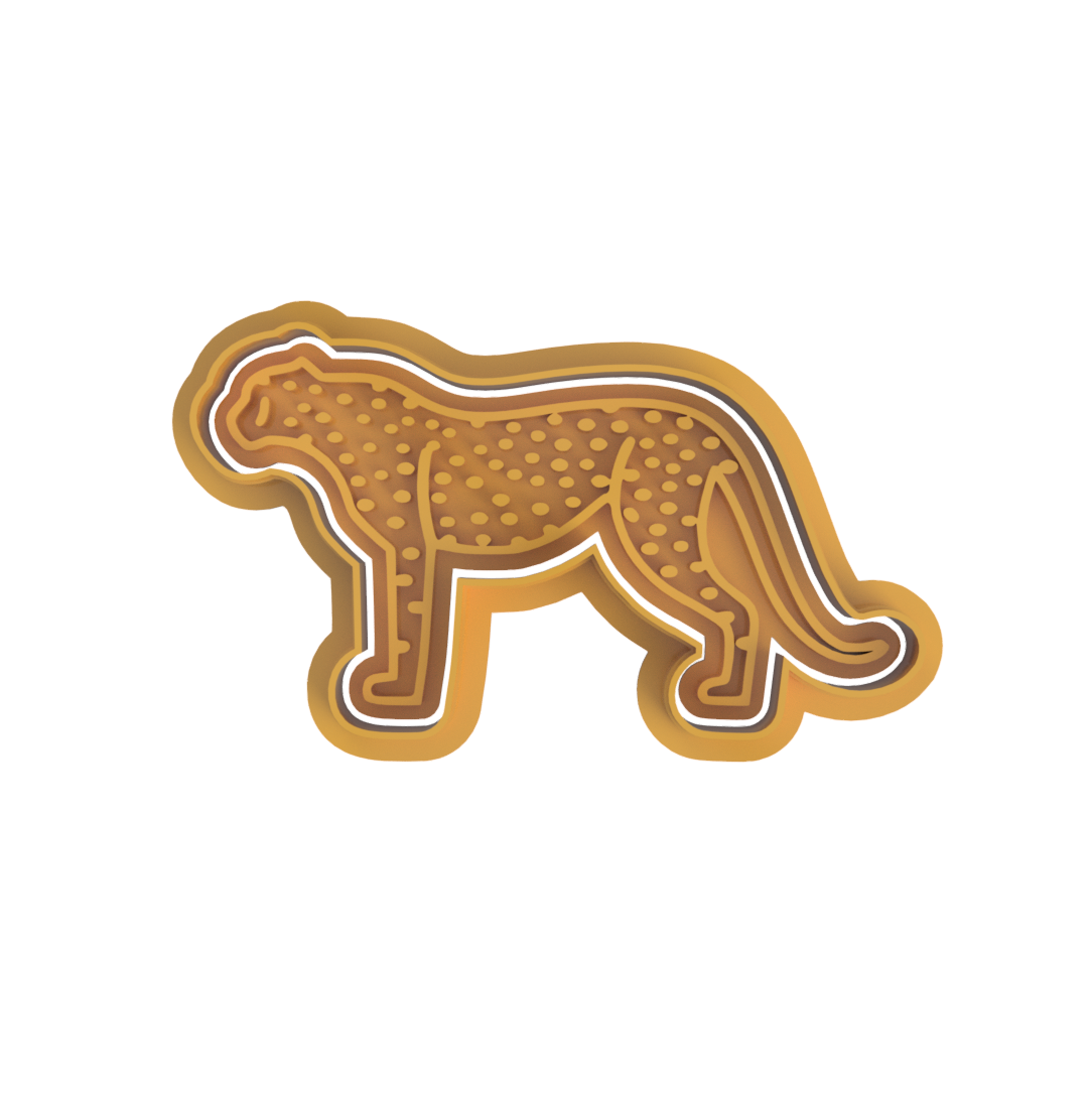 Cheetah Cutter and stamp