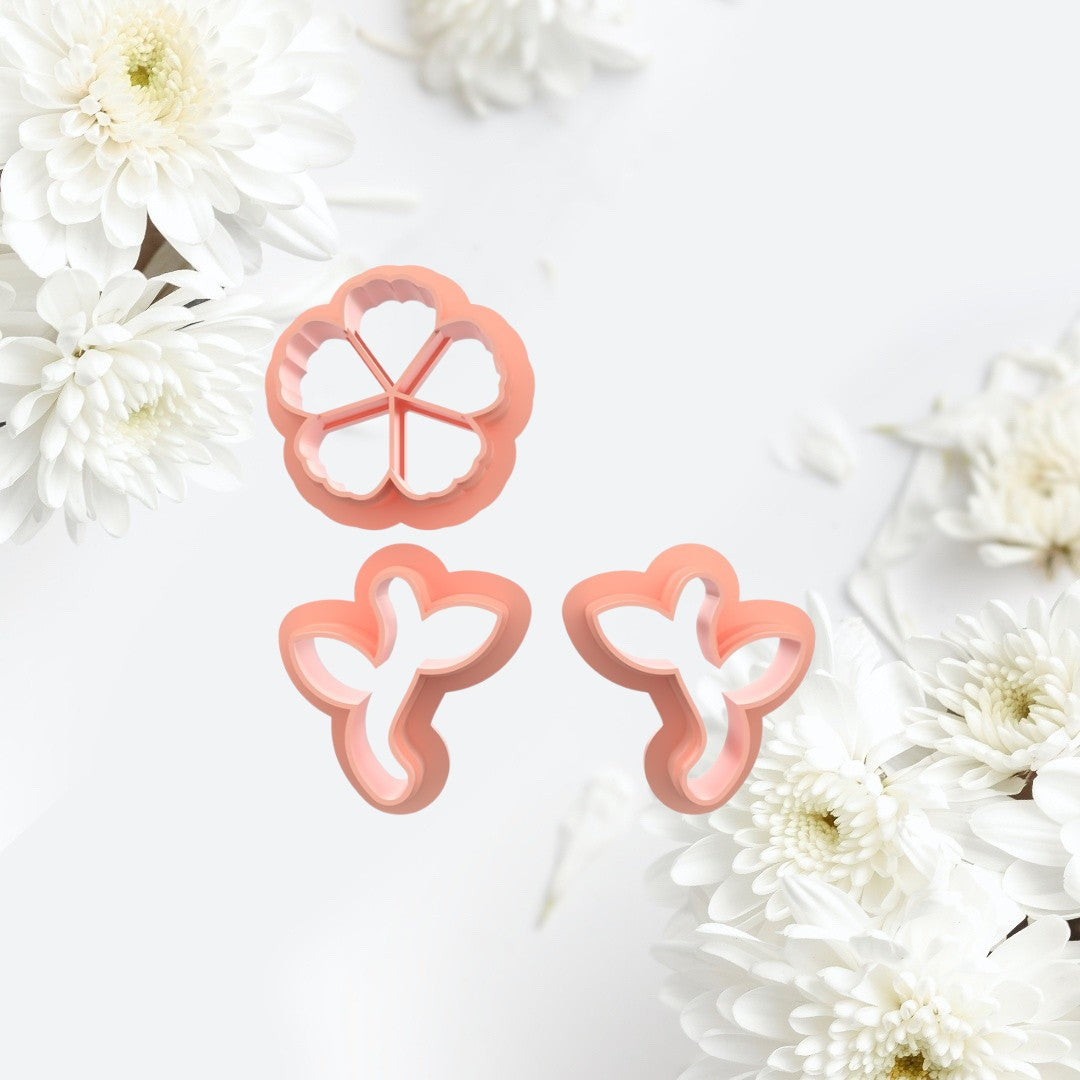 Cherry Blossom and Stem Cutter and imprint