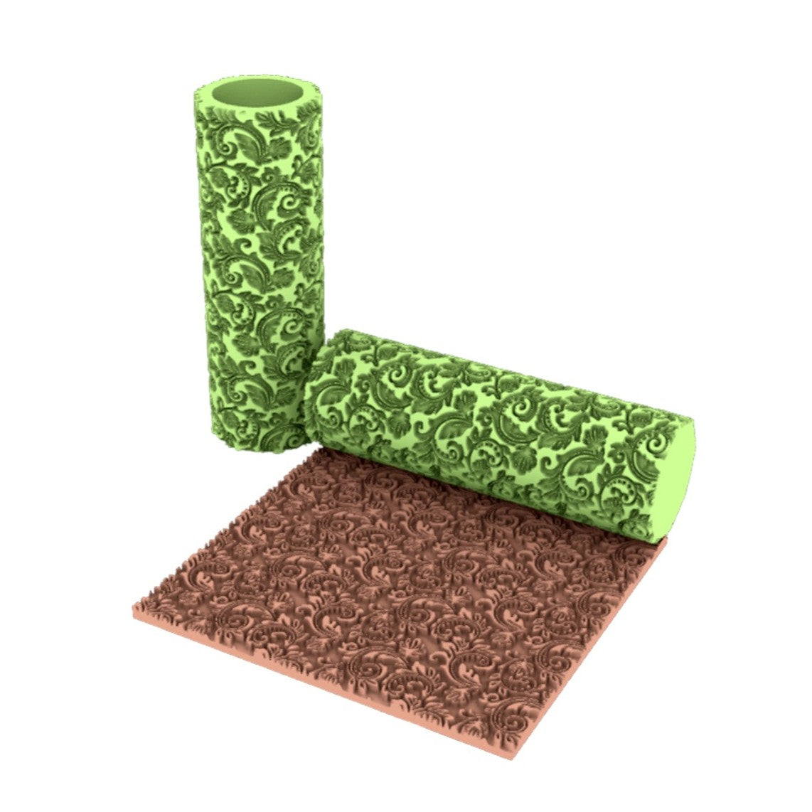 Textured Roller - Damask Floral Pattern