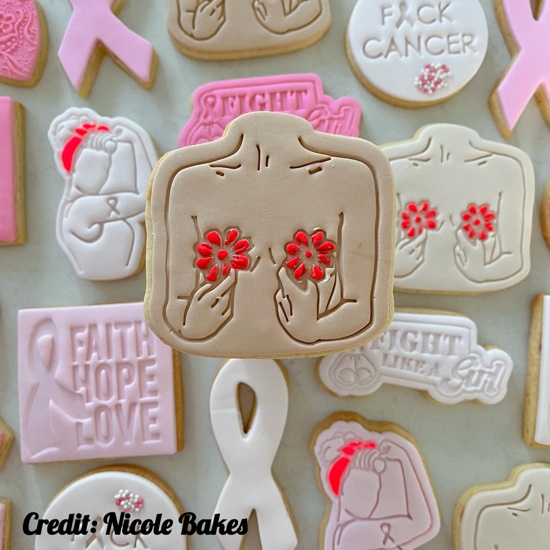 Breast Cancer V2 Cutter and Stamp