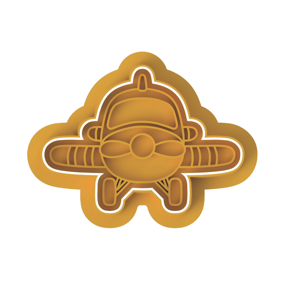 Airplane V7 Cutter and stamp - Chickadee