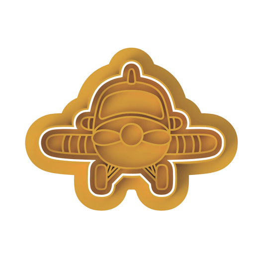 Airplane V7 Cutter and stamp - Chickadee