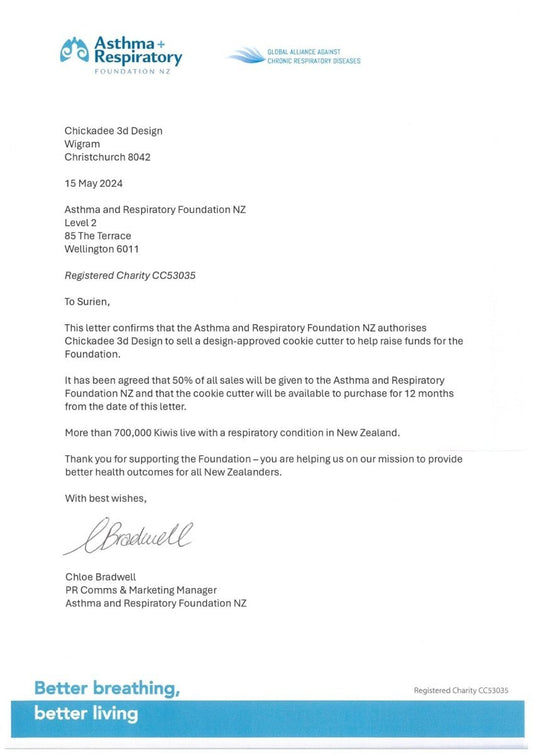 Asthma + Respiratory Lung Stamp only - Chickadee