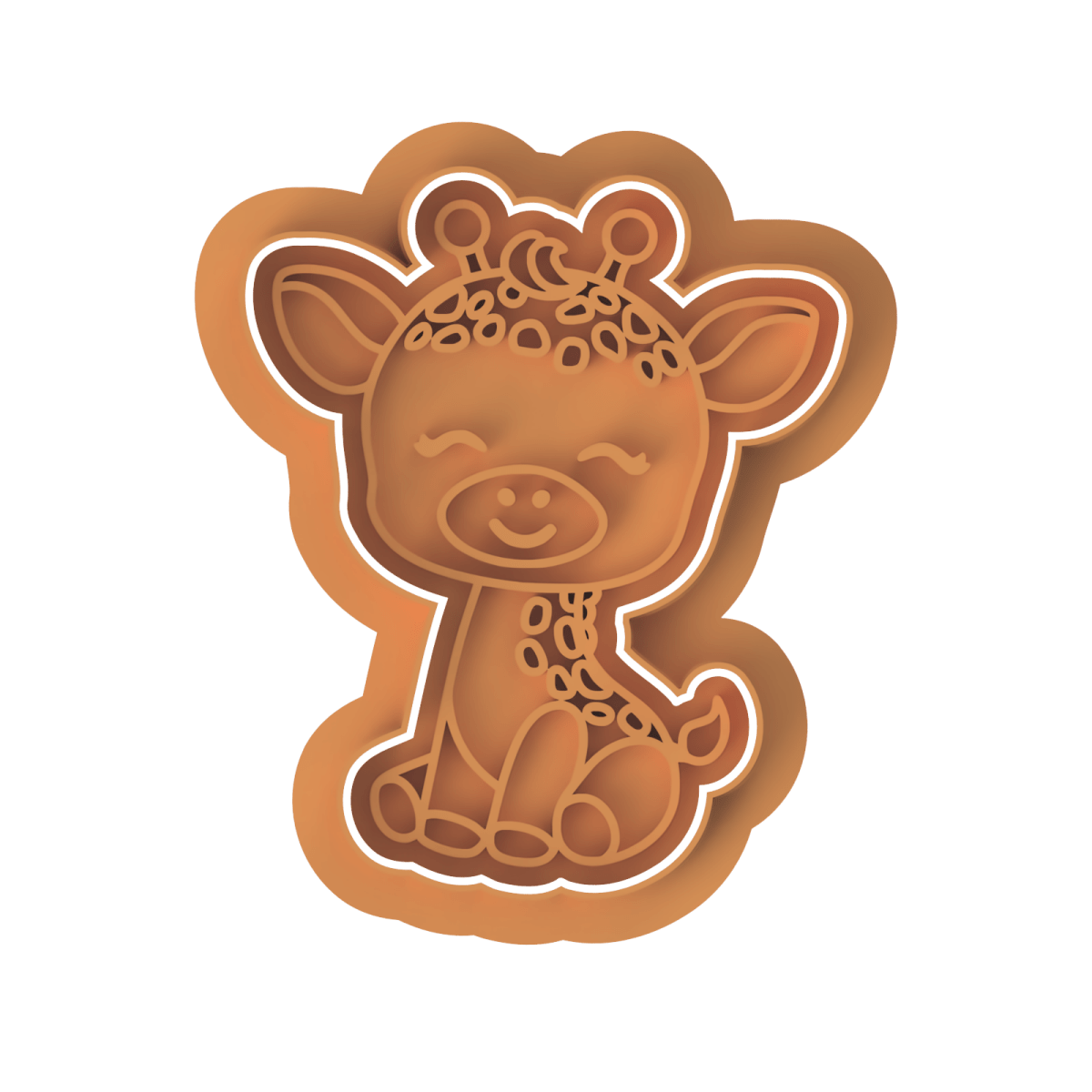 Baby Giraffe V8 Cutter and Stamp - Chickadee