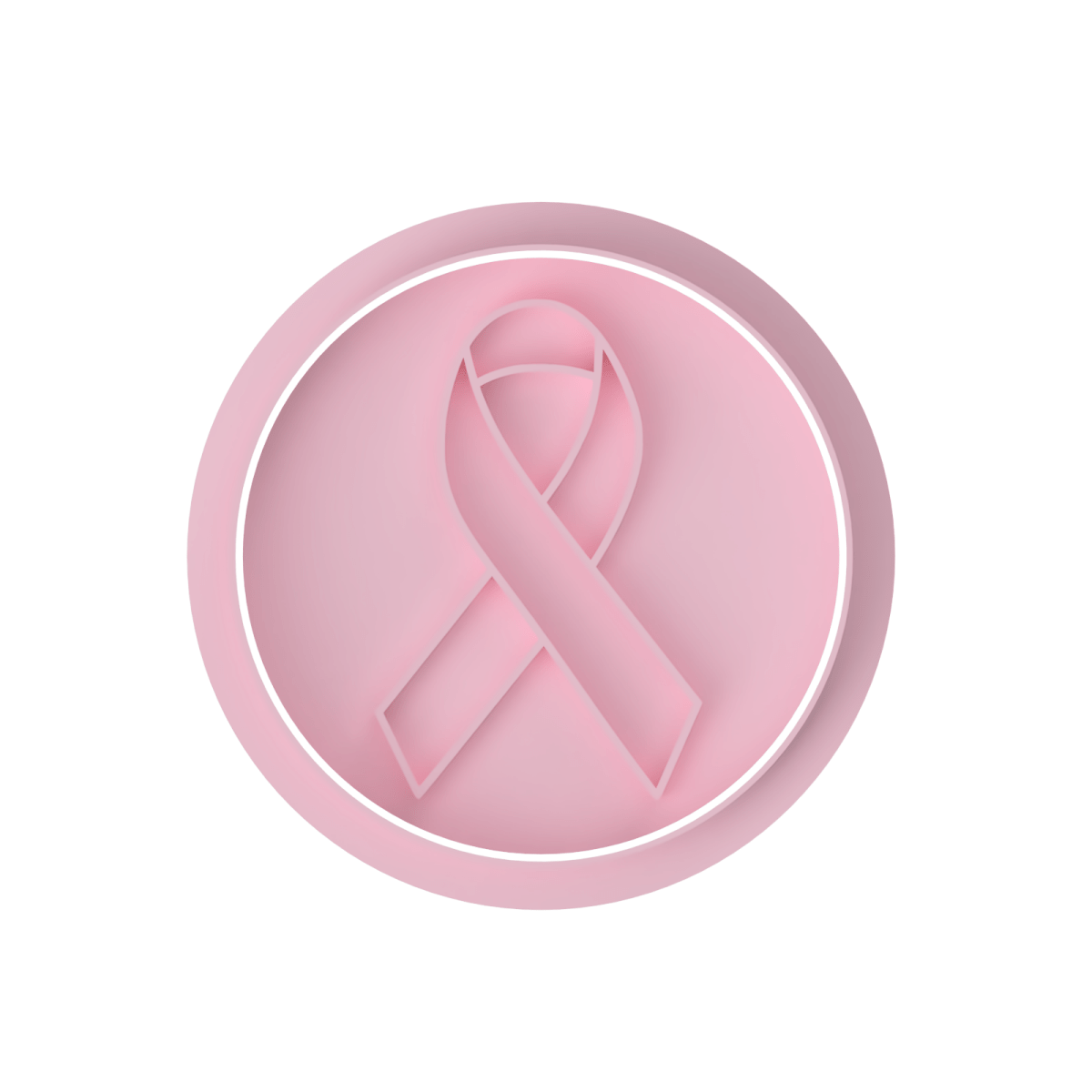 Cancer Ribbon Stamp only - Chickadee