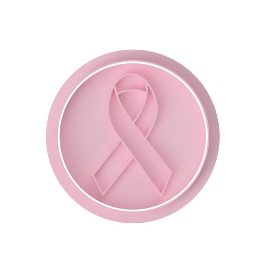 Cancer Ribbon Stamp only - Chickadee