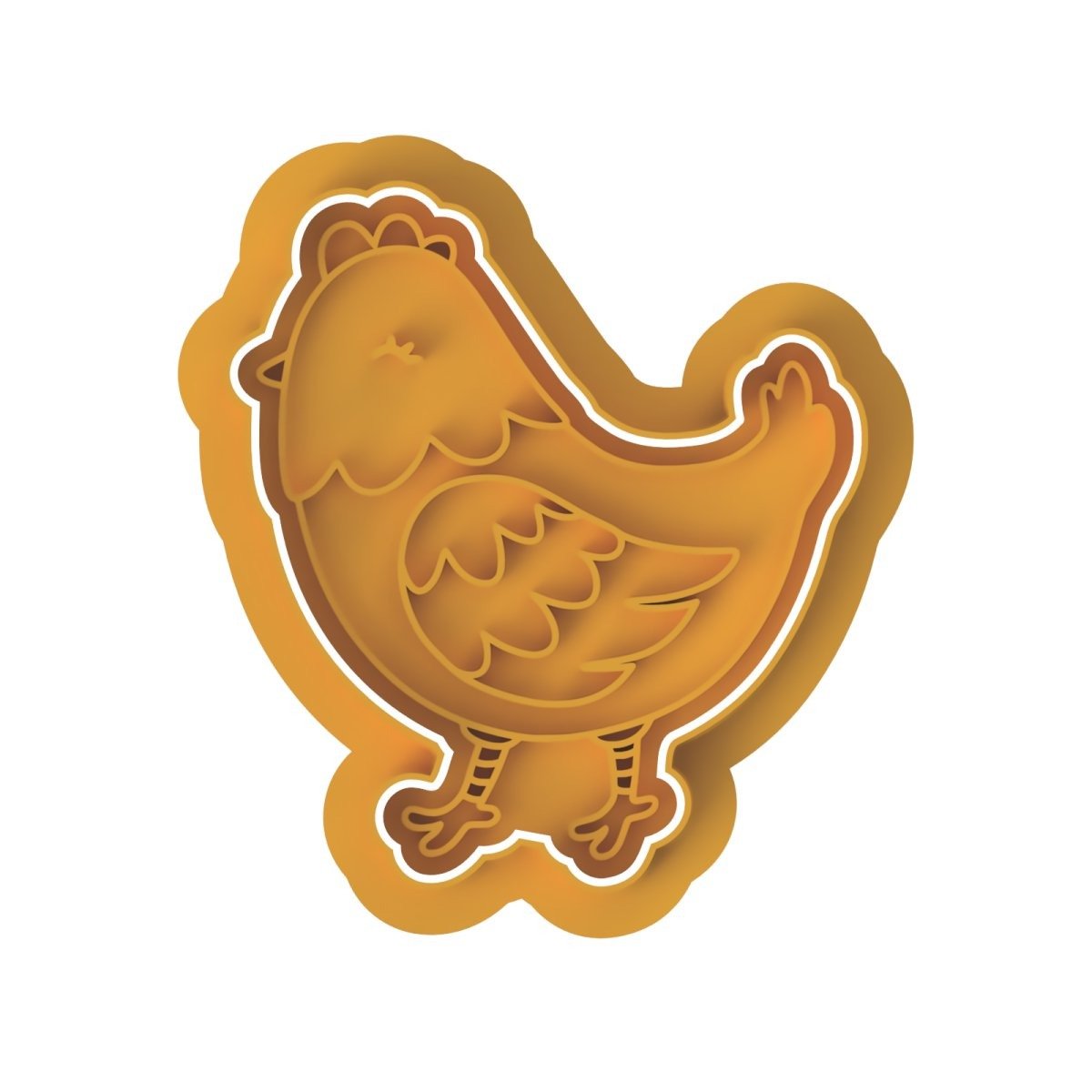 Chicken V4 Cutter and Stamp - Chickadee