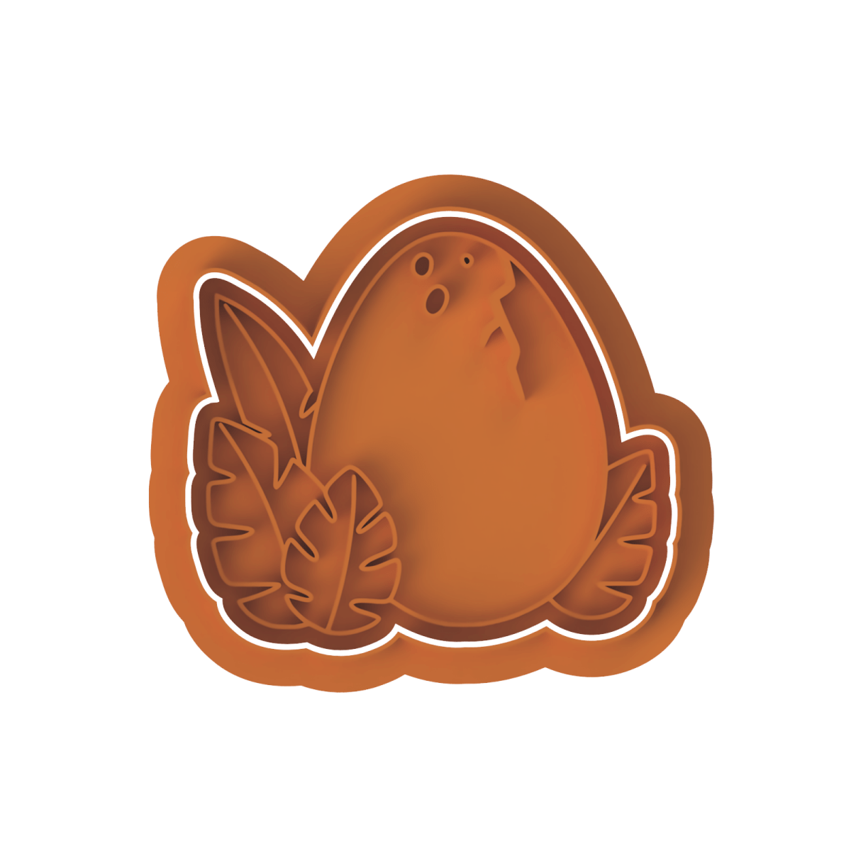 Dinosaur Egg Cutter and stamp - Chickadee