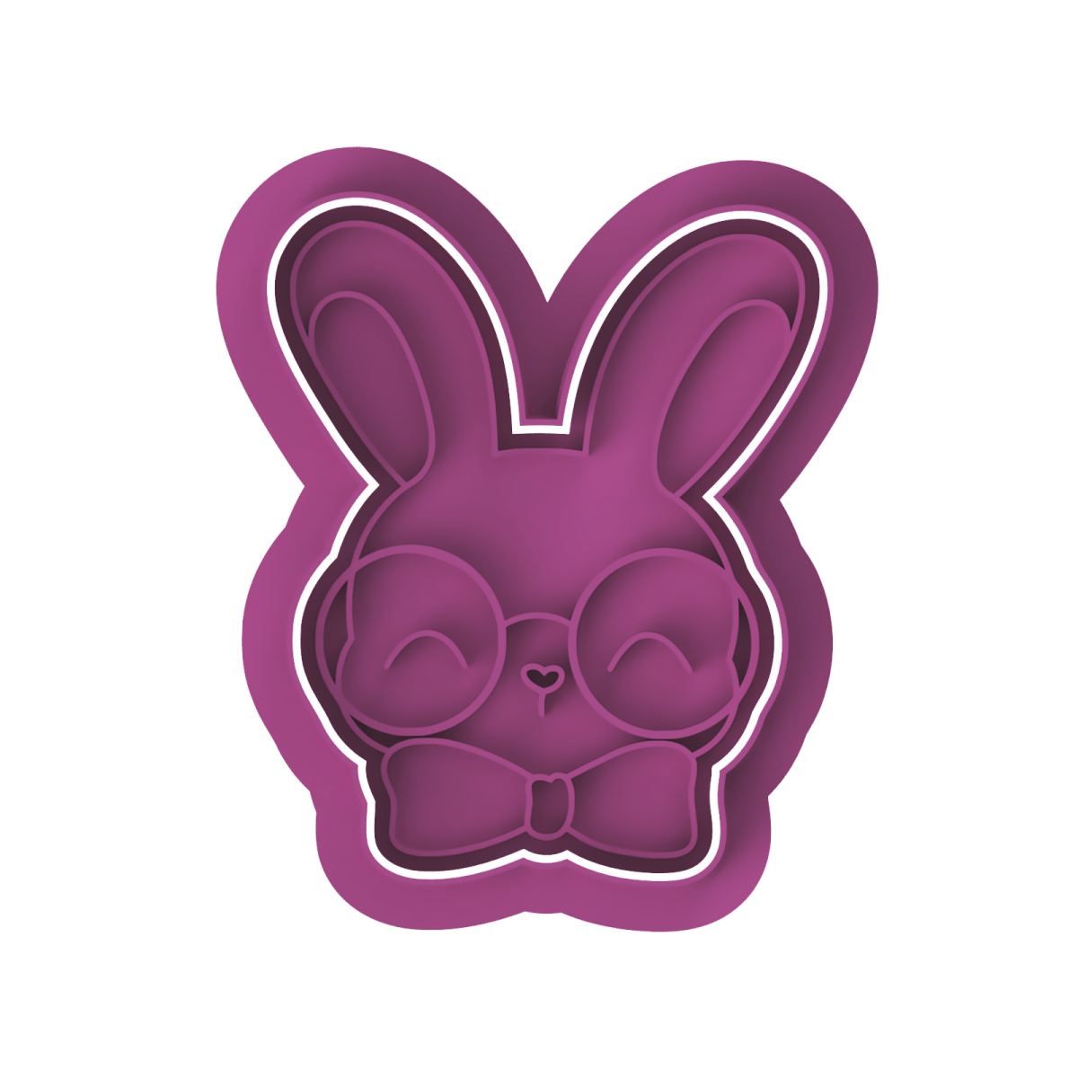 Bunny with Glasses Cutter and Stamp