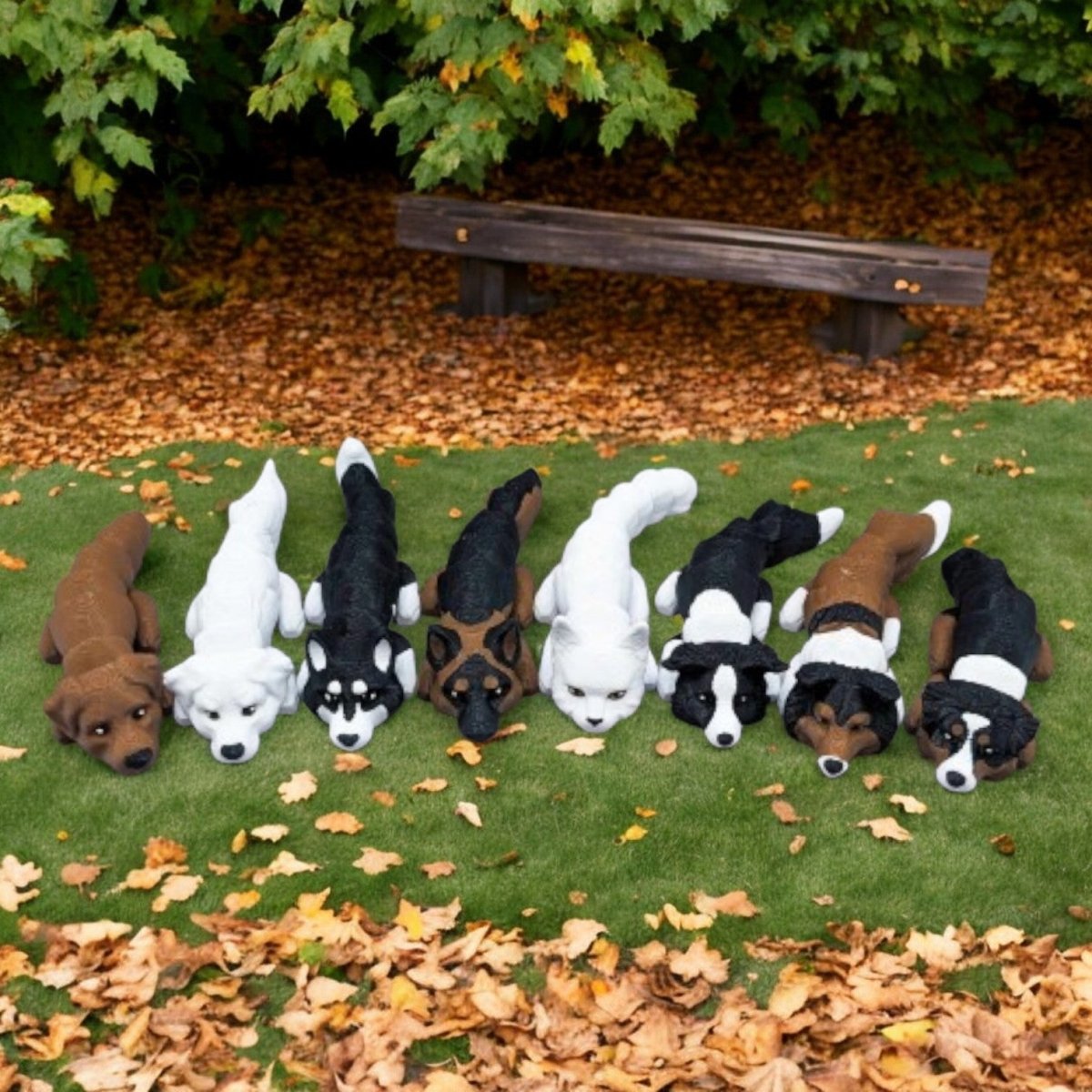 Flexi Dog with Bed and House V1 - Chickadee