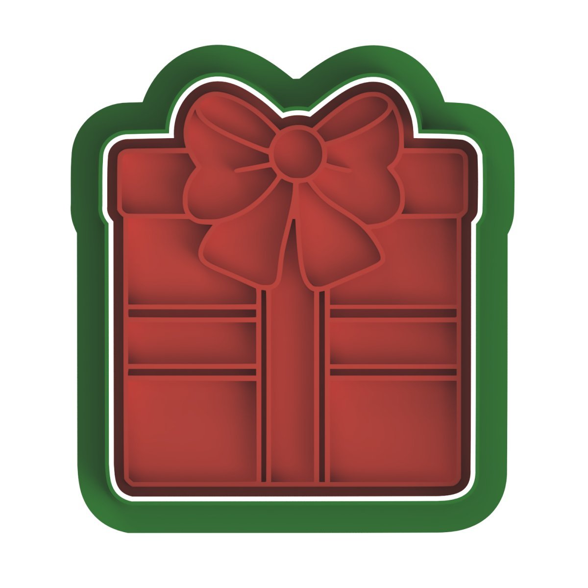 Gift Box V3 cutter and stamp - Chickadee