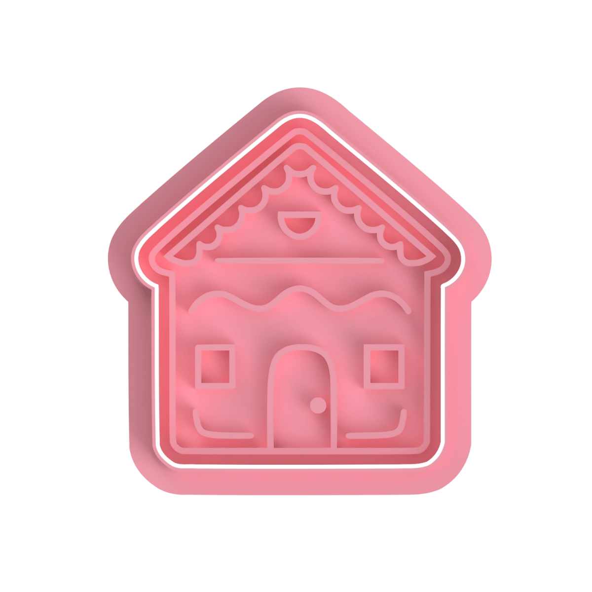 Gingerbread House V4 cutter and stamp - Chickadee