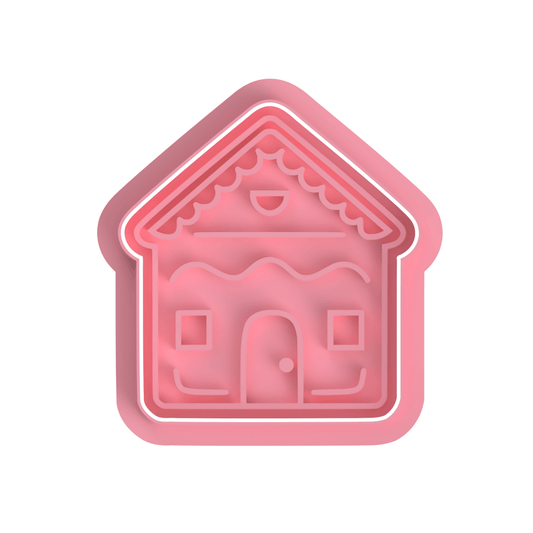 Gingerbread House V4 cutter and stamp - Chickadee
