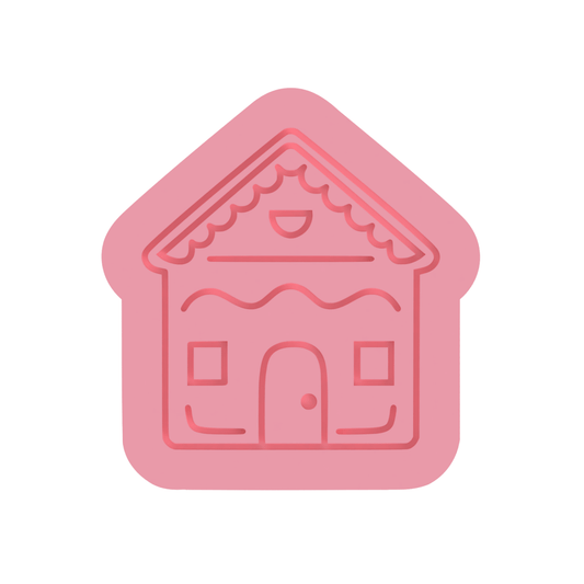 Gingerbread House V4 cutter and stamp - Chickadee