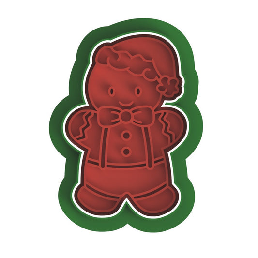 Gingerbread man V2 cutter and stamp - Chickadee