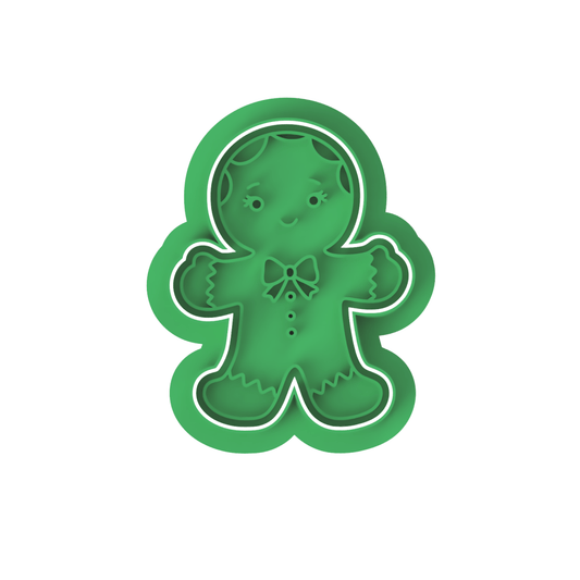 Gingerbread Man V3 cutter and stamp - Chickadee