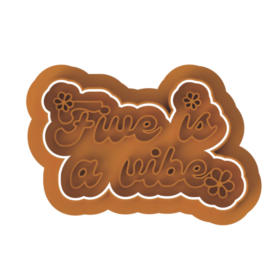 Groovy Five Cutter and stamp - Chickadee