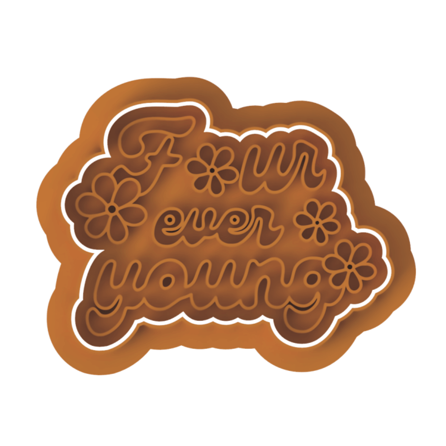 Groovy Four Cutter and stamp - Chickadee