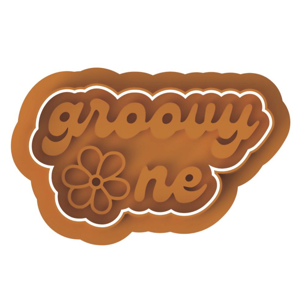 Groovy One Cutter and stamp - Chickadee