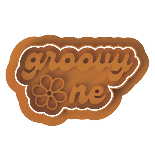 Groovy One Cutter and stamp - Chickadee