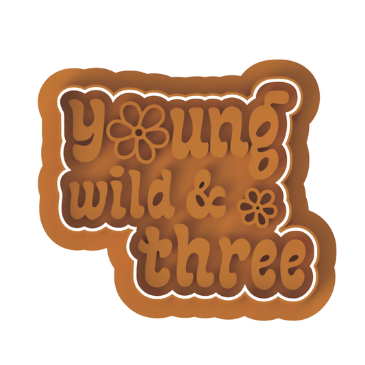 Groovy Three Cutter and stamp - Chickadee