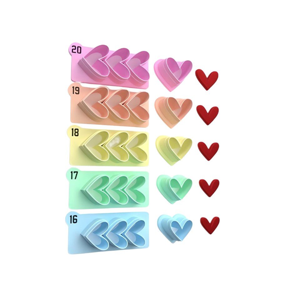 Heart Shape Cutter Trio - Chickadee