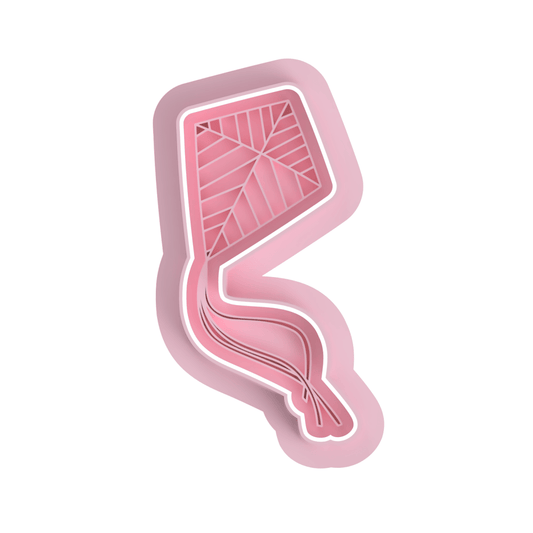 Kite V2 cutter with stamp - Chickadee