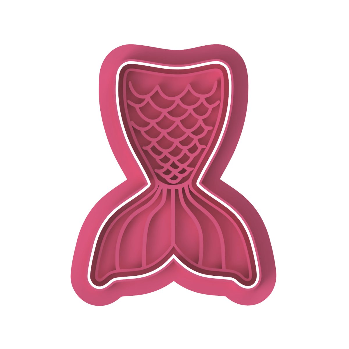 Mermaid Tail V5 Cutter and Stamp - Chickadee