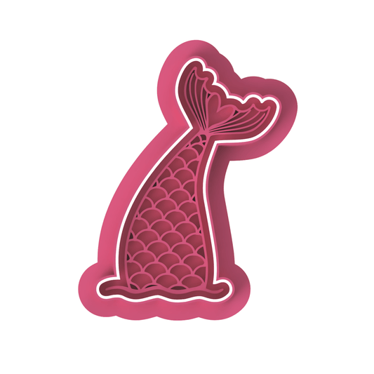 Mermaid Tail V6 Cutter and Stamp - Chickadee