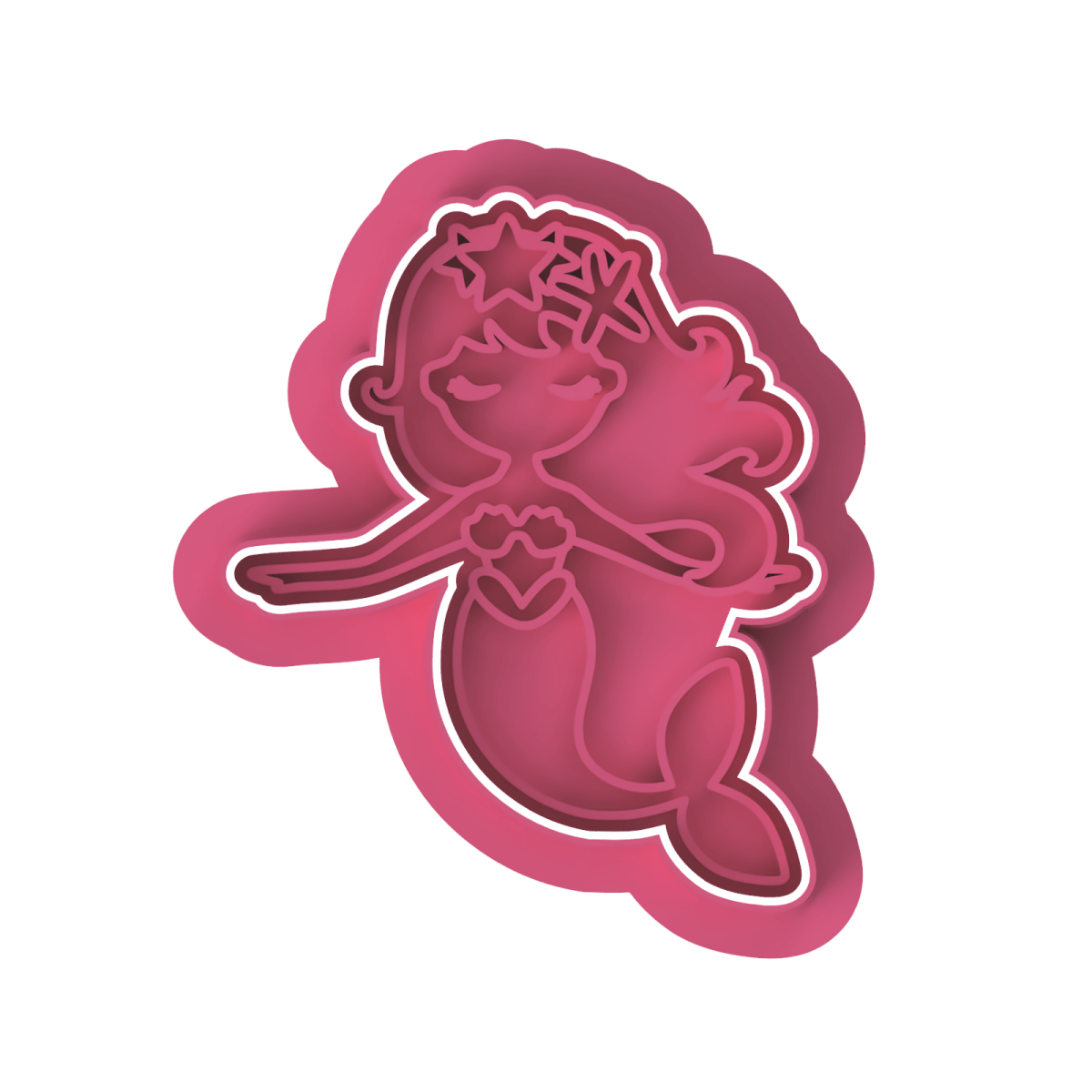 Mermaid V7 Cutter and Stamp - Chickadee