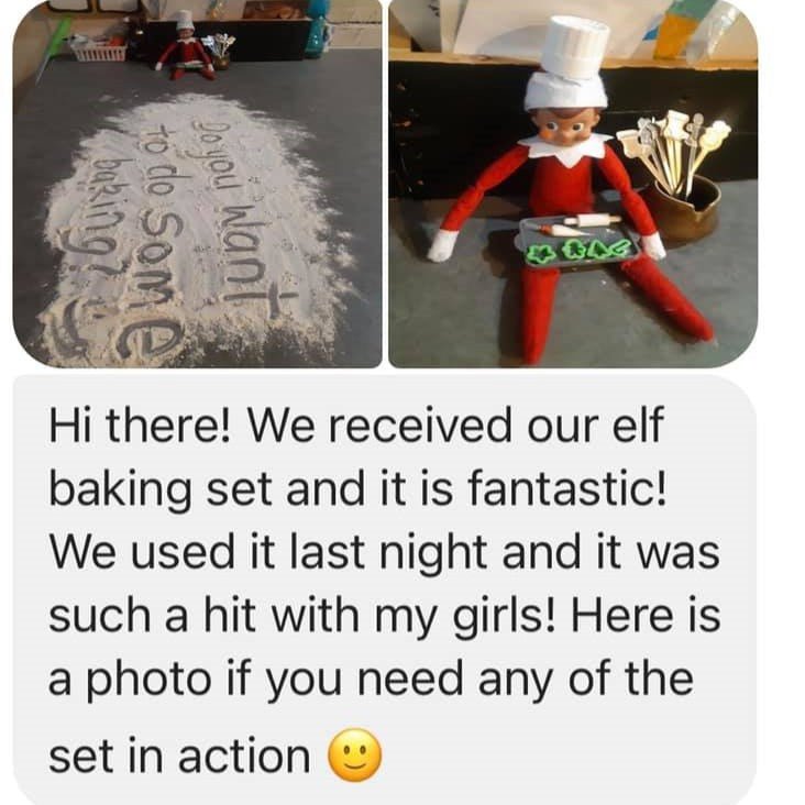 Mini Christmas Baking Prop - Chickadee