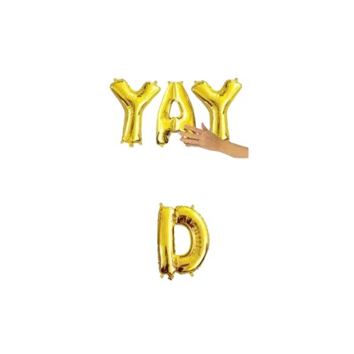 Mini Foil Balloons Gold - Chickadee