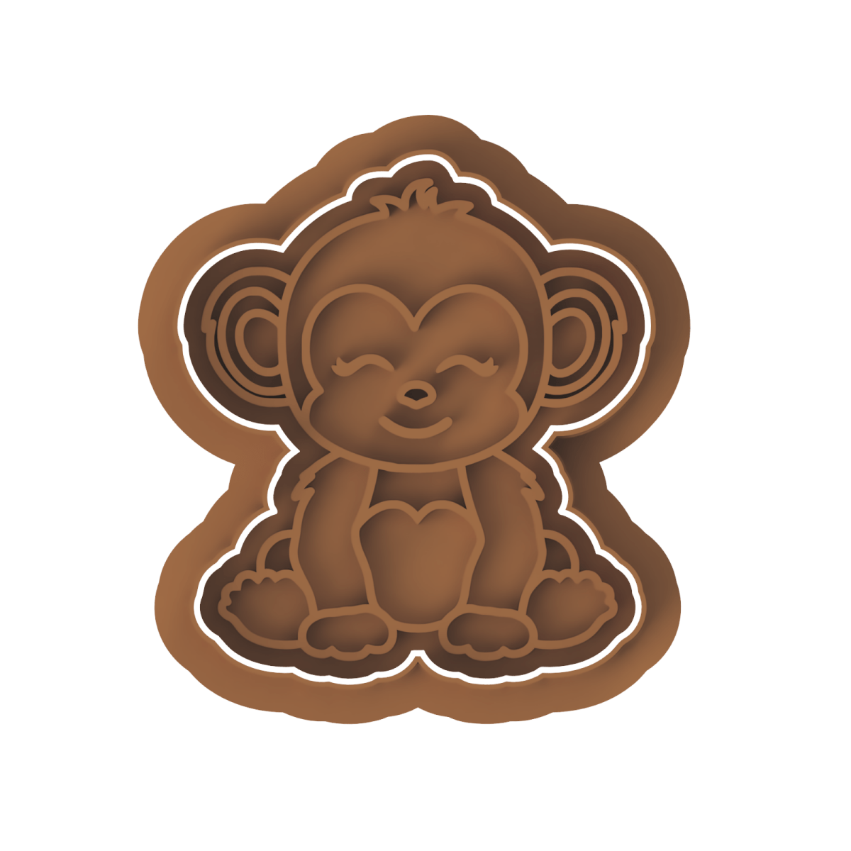 Monkey V2 Cutter and Stamp - Chickadee