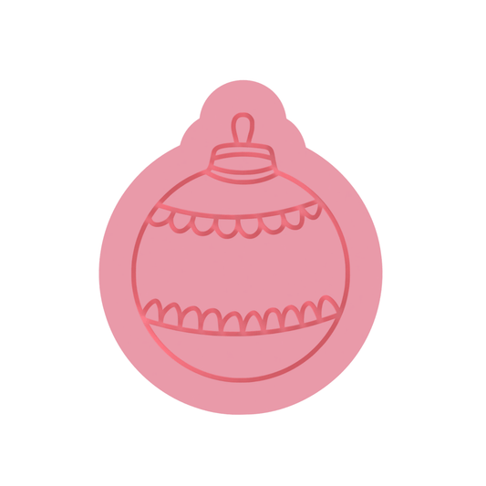 Ornament V1 cutter and stamp - Chickadee