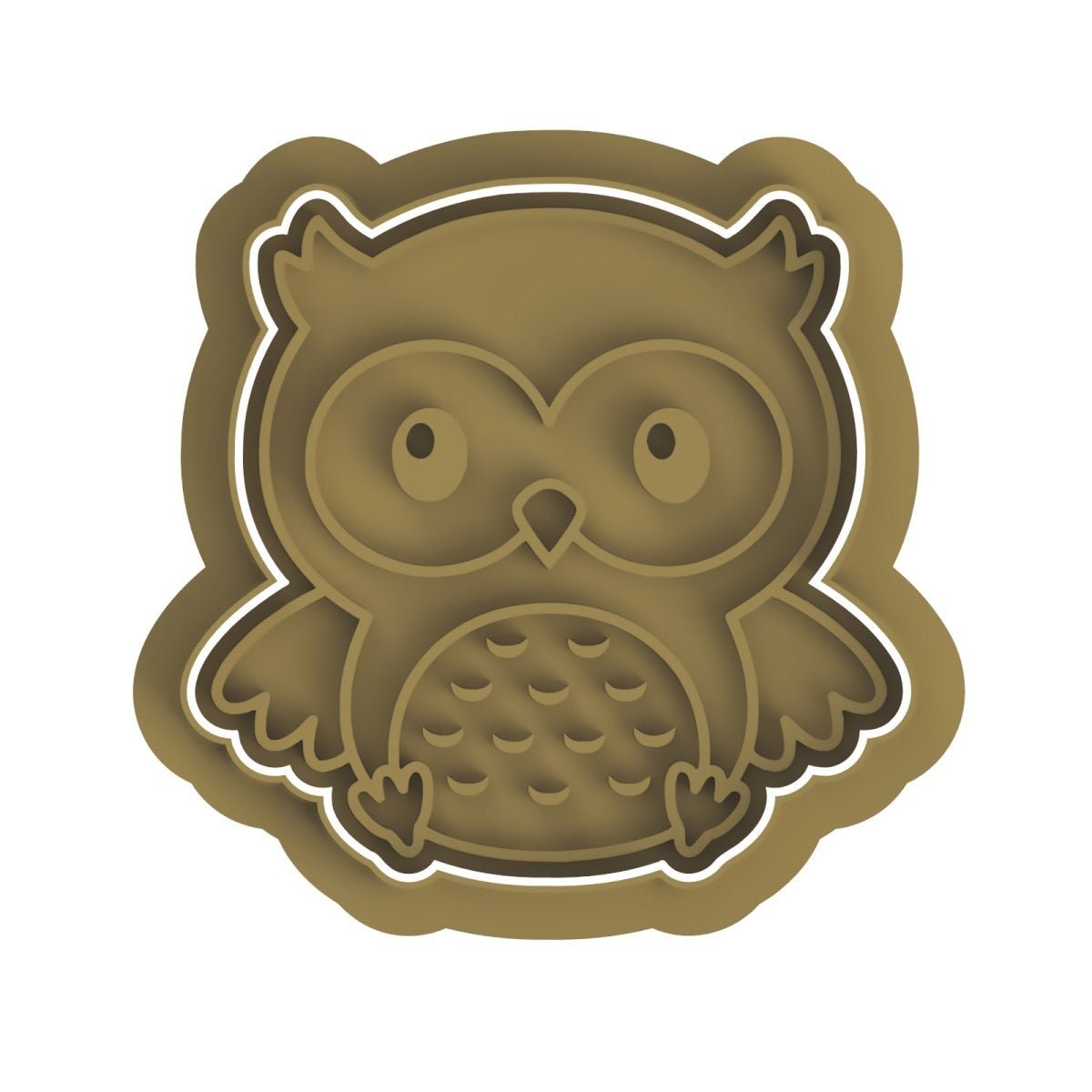 Owl V2 Cutter and Stamp - Chickadee
