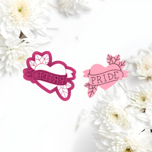 Pride Heart Cutter with Imprint - Chickadee