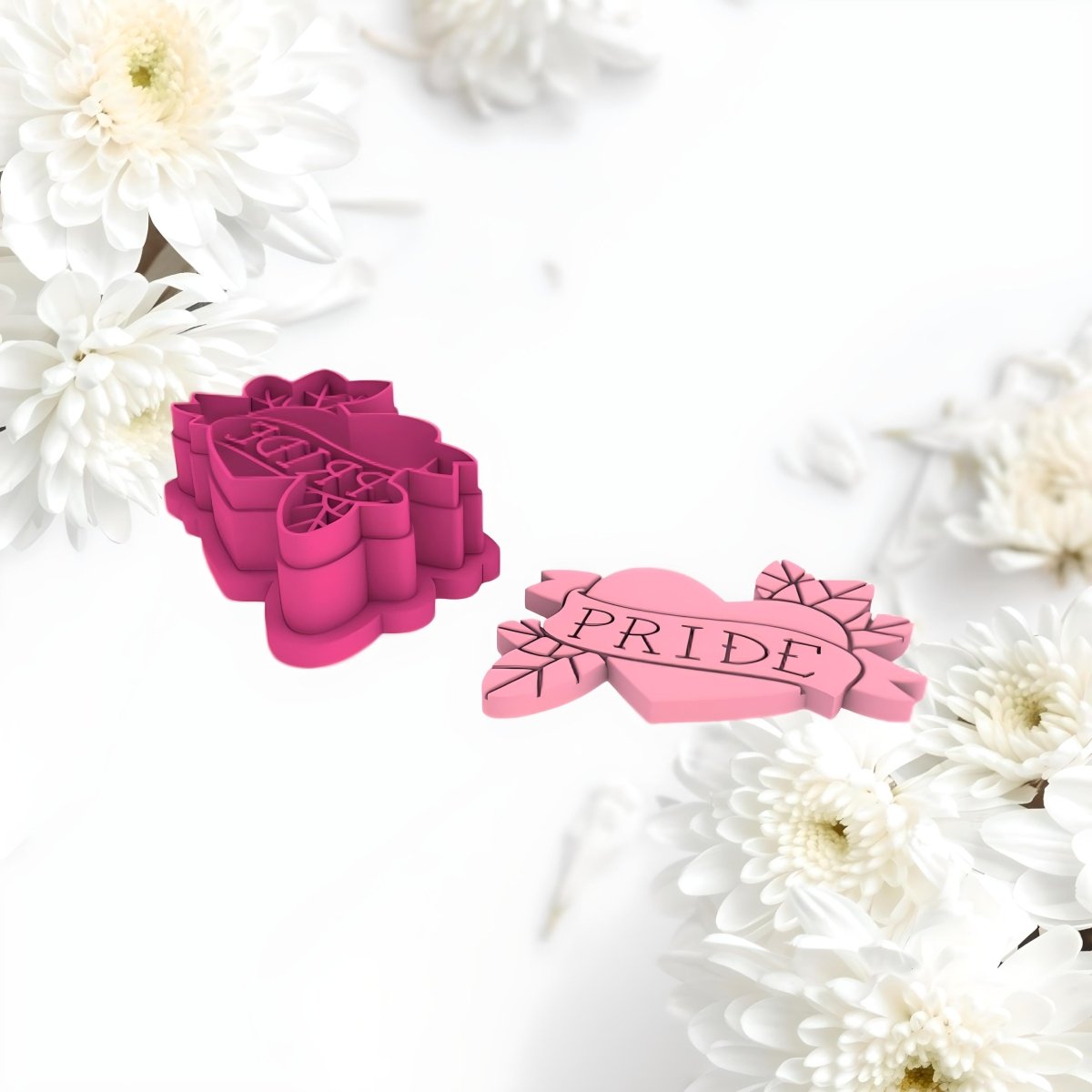 Pride Heart Cutter with Imprint - Chickadee