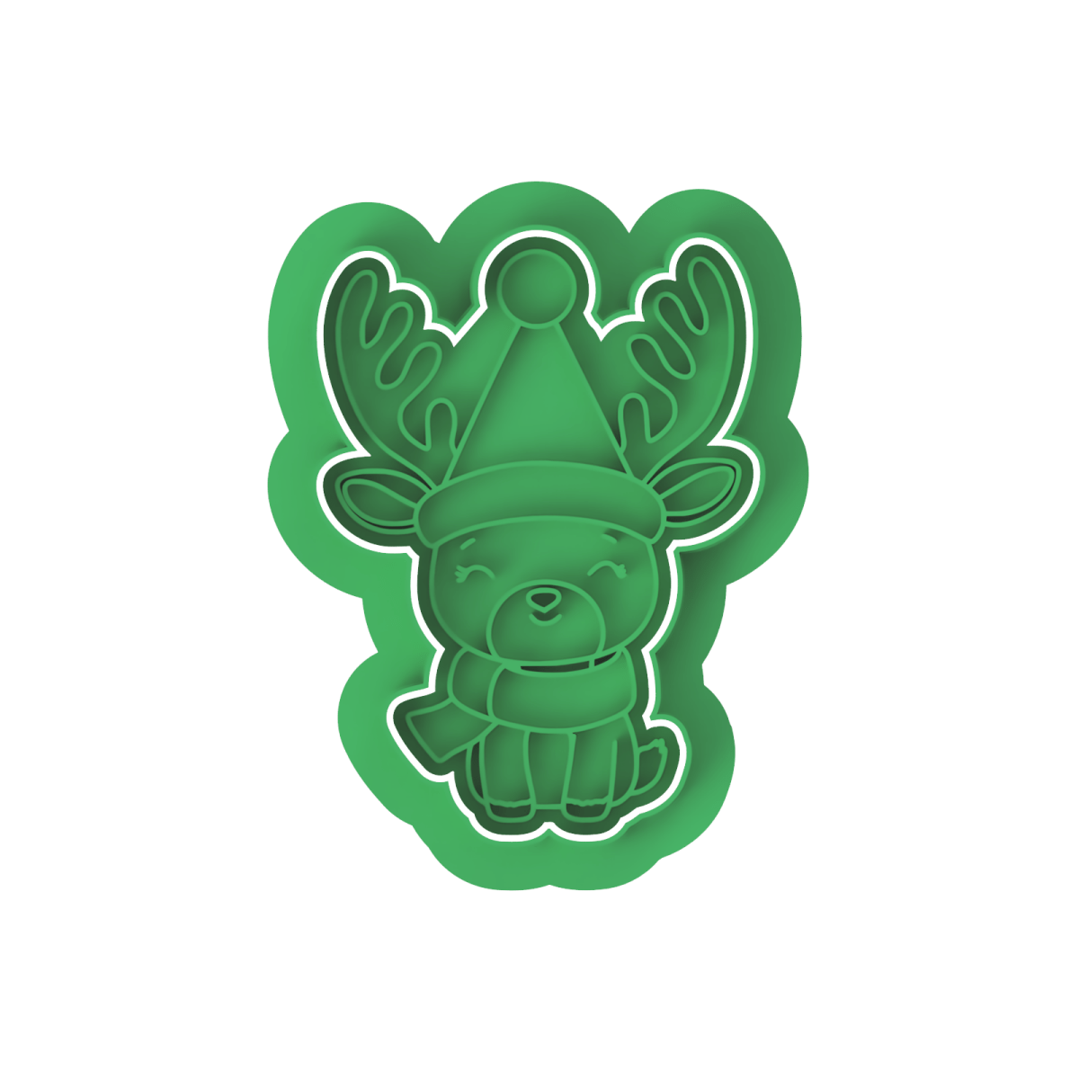 Reindeer V4 cutter and stamp - Chickadee