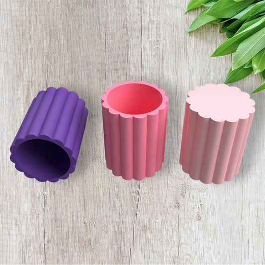 Round Wavy Craft Organiser V2 - Chickadee