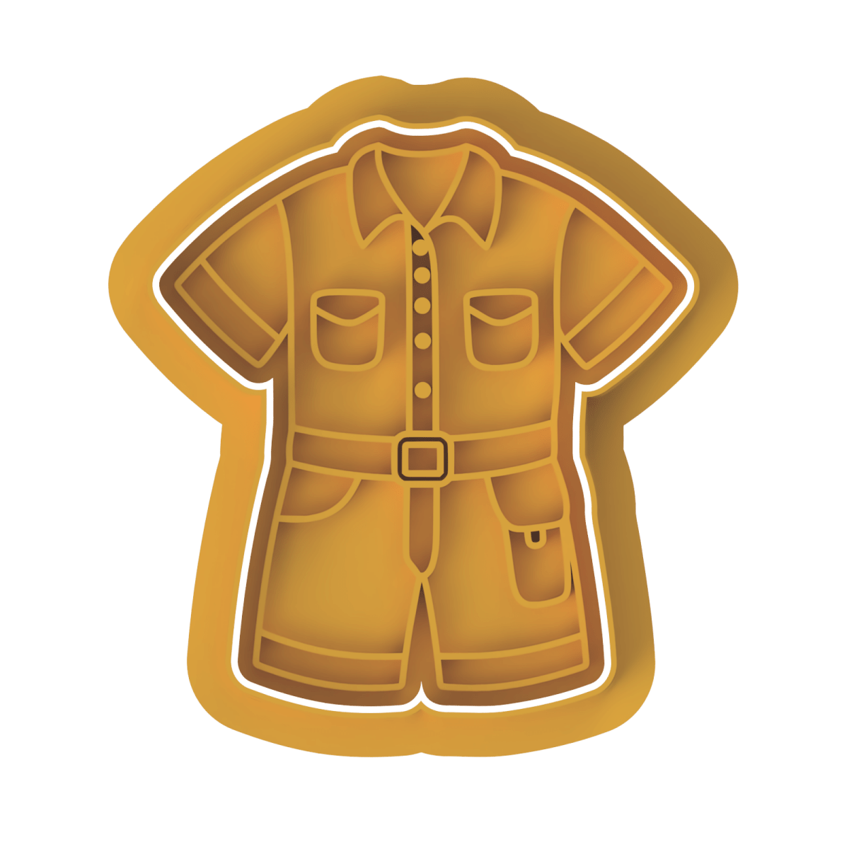 Safari Outfit Cutter and stamp - Chickadee