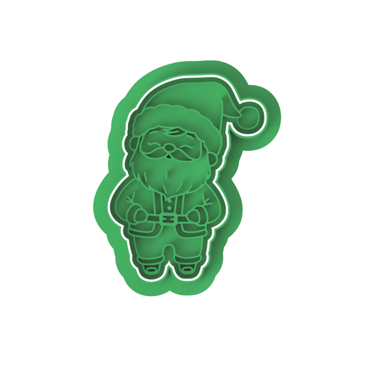 Santa V4 cutter and stamp - Chickadee