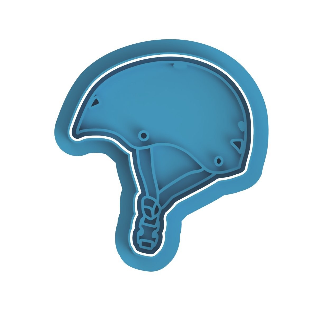 Skateboard Helmet cutter with stamp - Chickadee