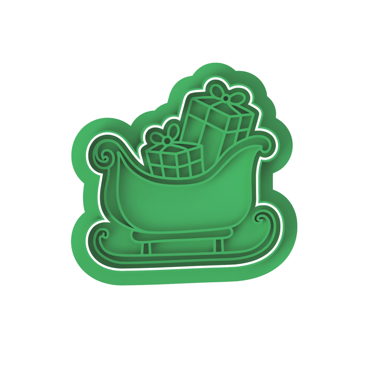 Sleigh V4 cutter and stamp - Chickadee