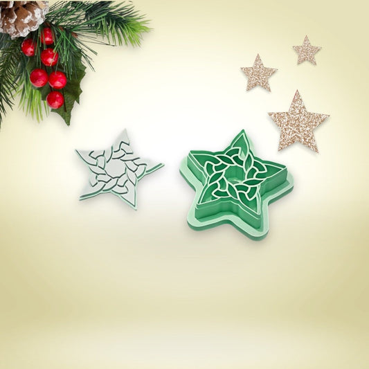 Star Knot Cutter with Imprint - Chickadee