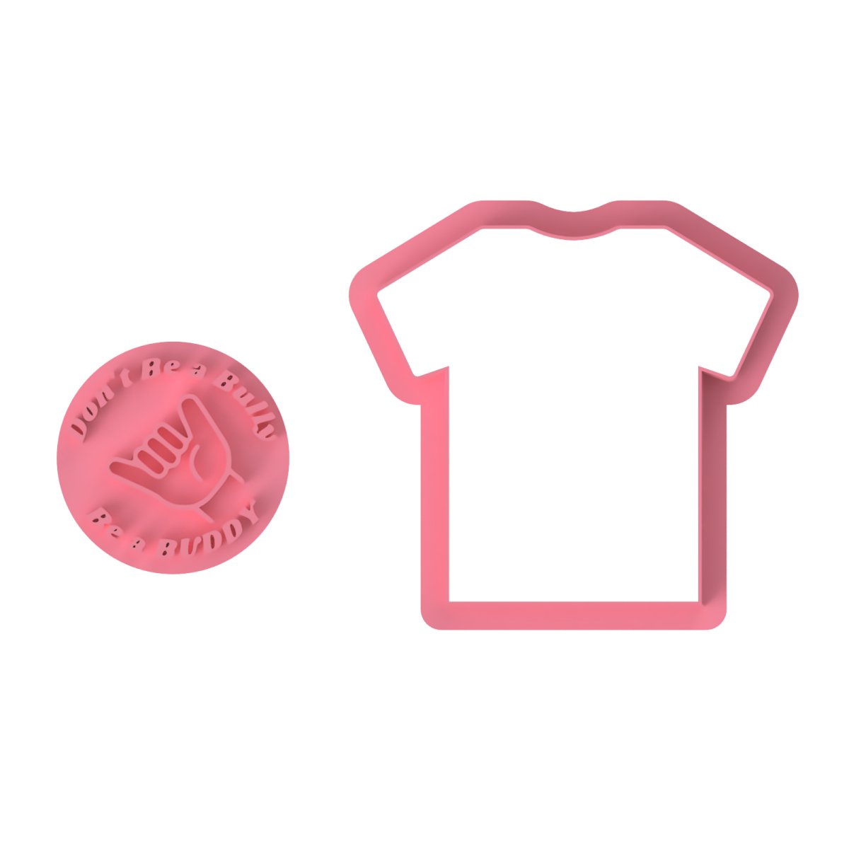 T-Shirt with Don't be a Bully Be a Buddy - Chickadee