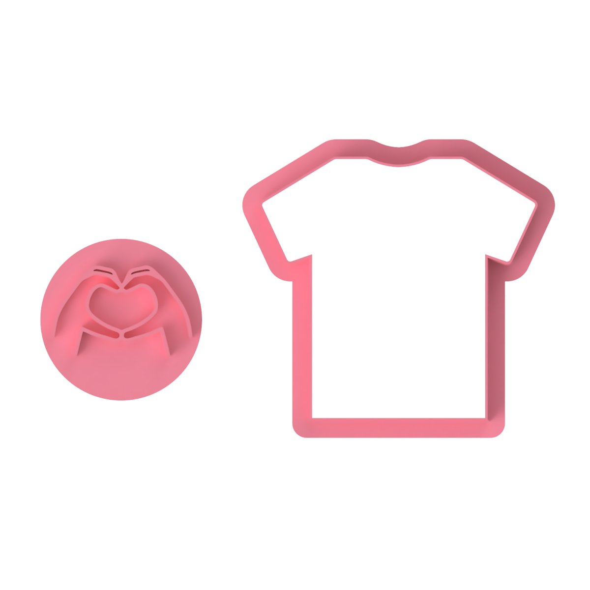 T-Shirt with Heart Hands - Chickadee