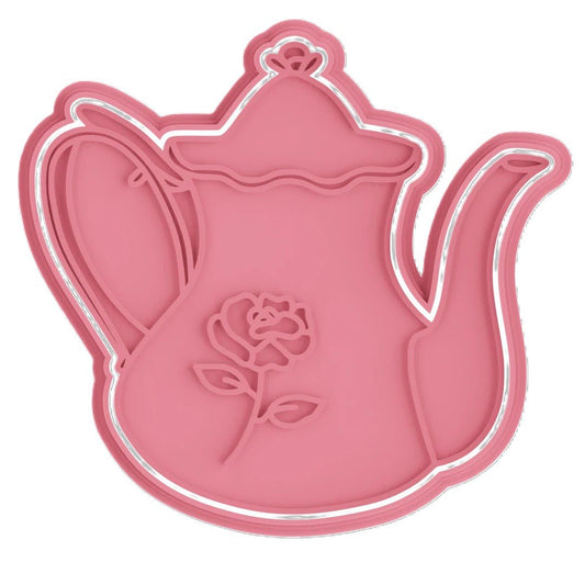 Tea Pot V5 Cutter and stamp - Chickadee