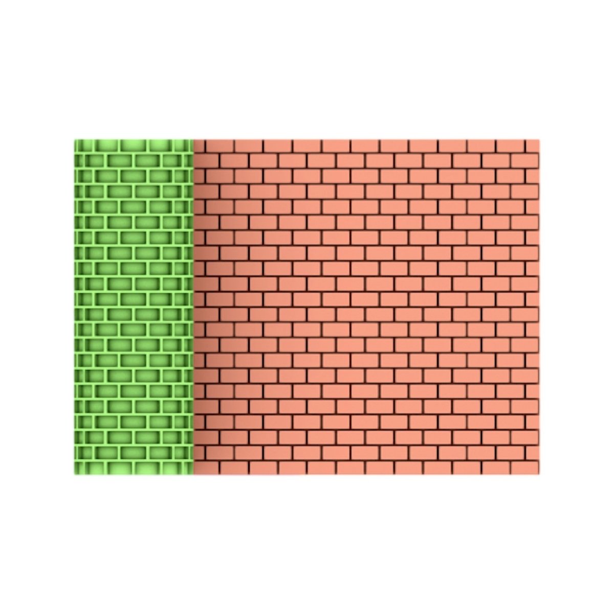 Textured Roller Big - Concrete Brick - Chickadee